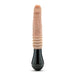 Dr. Skin Silicone Dr. Knight 10.5 in. Thrusting, Gyrating & Vibrating Dildo with Handle Beige