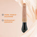 Dr. Skin Silicone Dr. Knight 10.5 in. Thrusting, Gyrating & Vibrating Dildo with Handle Beige