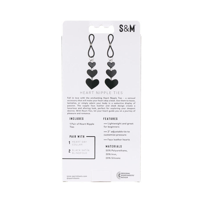Sportsheets Sex & Mischief Heart Nipple Ties
