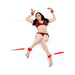 Lux Fetish Bed Spreader 7-Piece Restraint Set Red