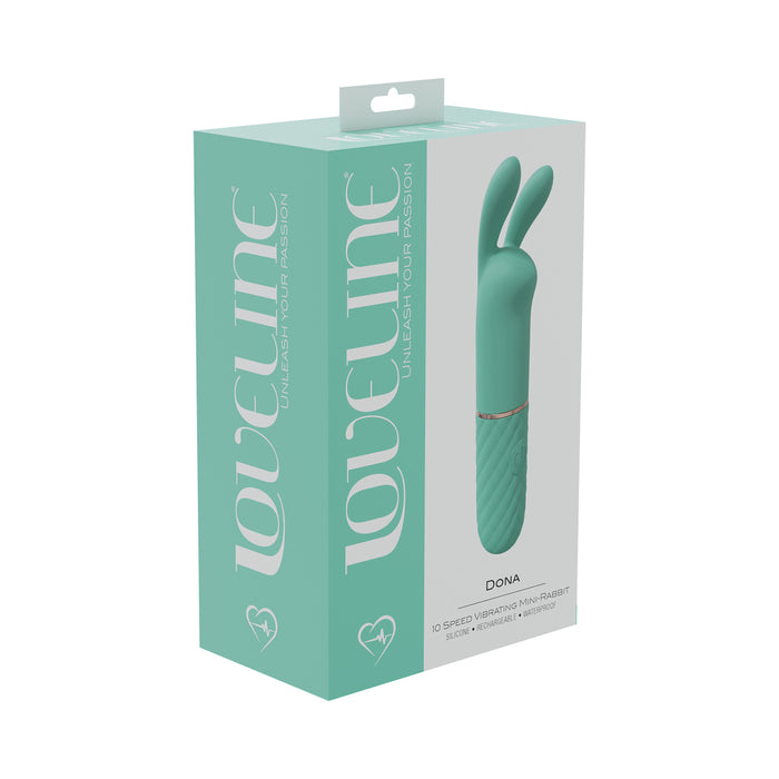 LoveLine Dona 10 Speed Vibrating Mini-Rabbit Silicone Rechargeable Waterproof Green