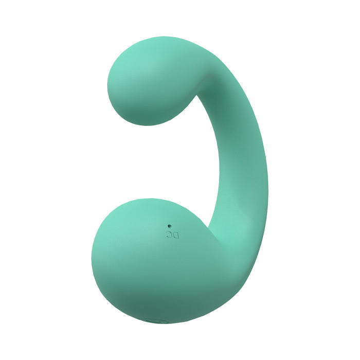 LoveLine Playful 10 Speed Dual Motor Vibe Sealed Silicone Rechargeable Submersible Green