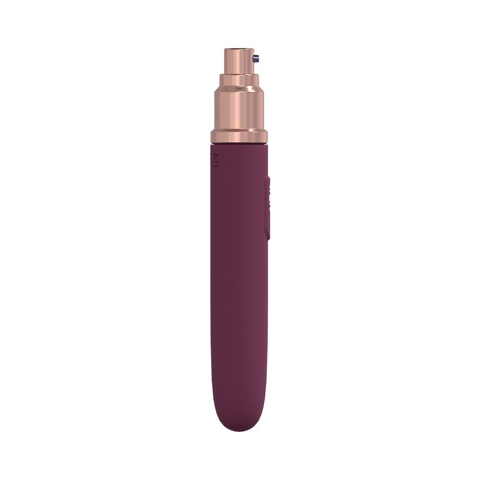 LoveLine The Traveler 10 Speed Travel Vibe Silicone Rechargeable Waterproof Burgundy
