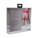 Ouch! Vibrating Strap-on Panty Harness with Open Pink Black XS/S