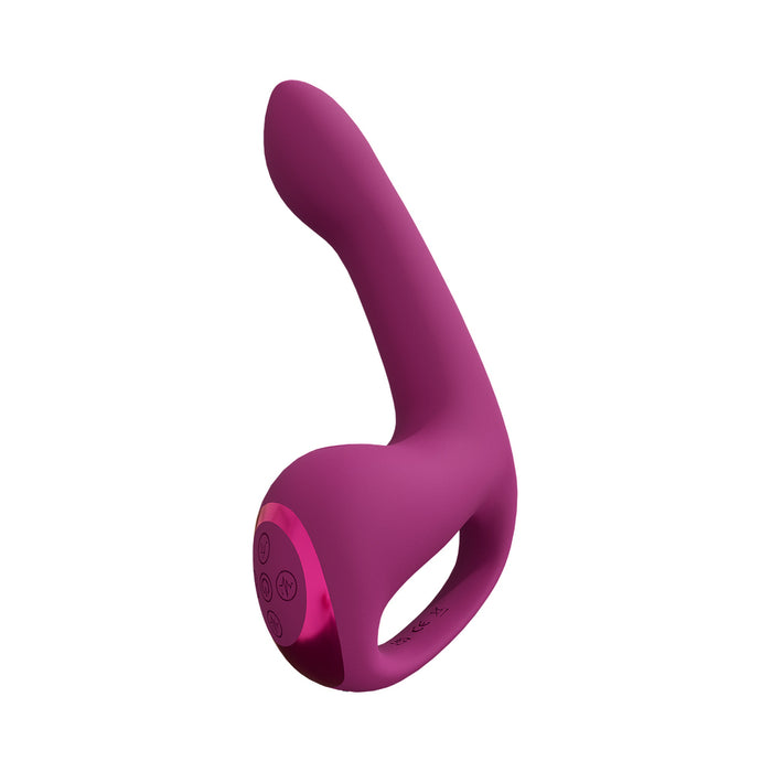 VIVE Riko Rechargeable Triple Motor Thumper with Advanced Finger Motion and Pulse Wave Stimulator Pink