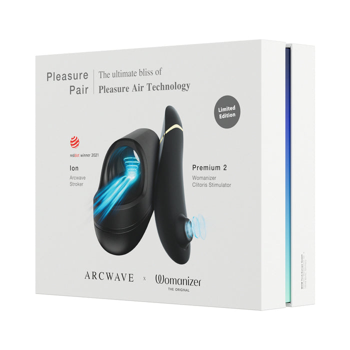 Arcwave x Womanizer Pleasure Pair - Ion + Premium 2 Black
