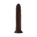 Shaft Model J: 9.5 in. Dual Density Silicone Dildo Mahogany