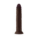 Shaft Model J: 9.5 in. Dual Density Silicone Dildo Mahogany