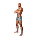 Male Power Dirty Denim Pouch Short Denim Print M