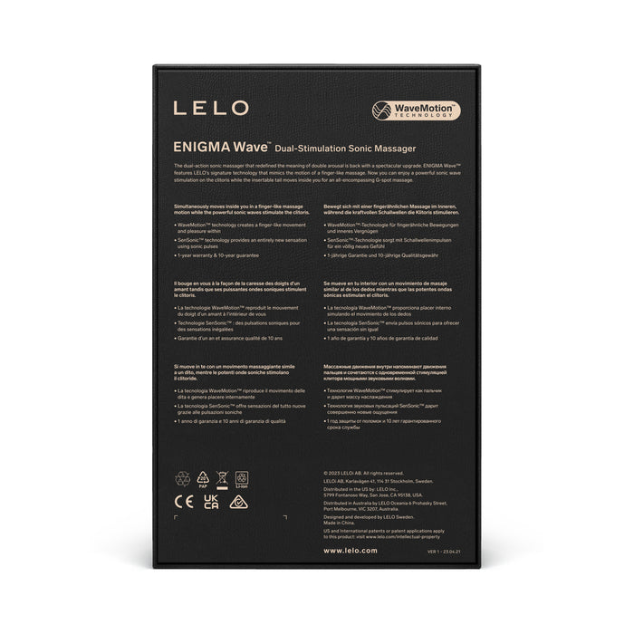 LELO Enigma Wave Suction Dual Stimulator Cyber Purple