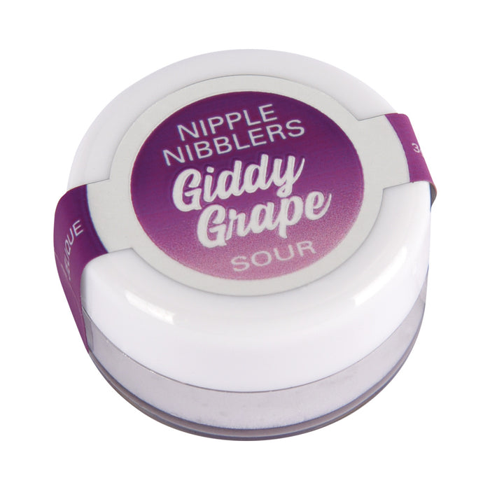 Jelique Nipple Nibbler Sour Pleasure Balm 3g Giddy Grape Bulk Bag 36pc