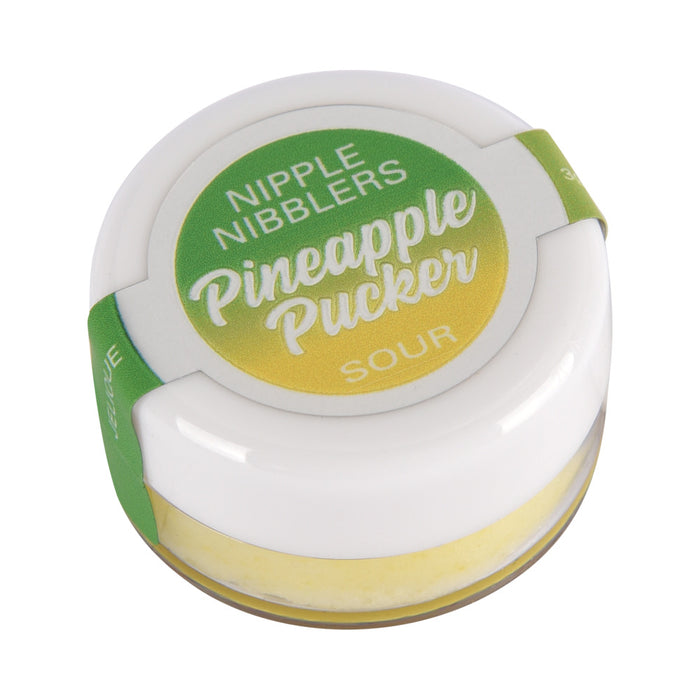 Jelique Nipple Nibbler Sour Pleasure Balm 3g Pineapple Pucker Bulk Bag 36pc