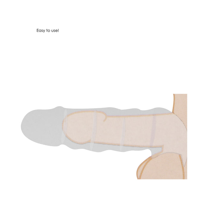RealRock Skin 6 in. Penis Extender Sleeve Black