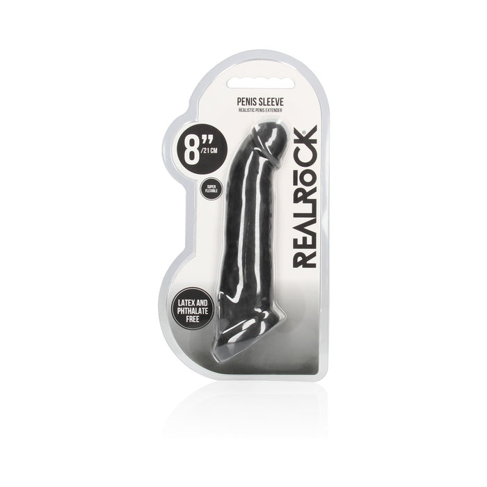 RealRock Skin 8 in. Penis Extender Sling Black