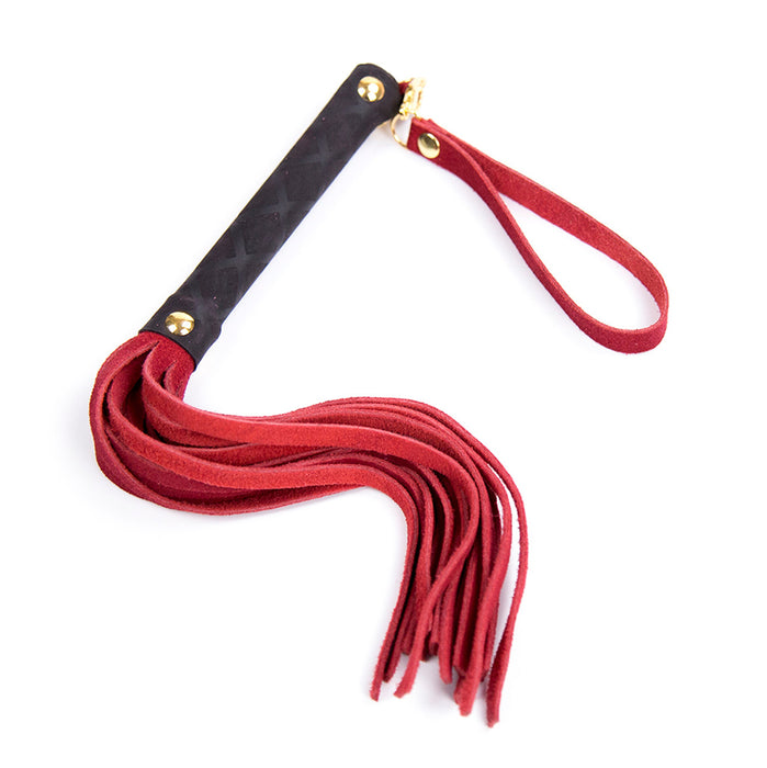 Ple'sur Mini Leather Flogger Red