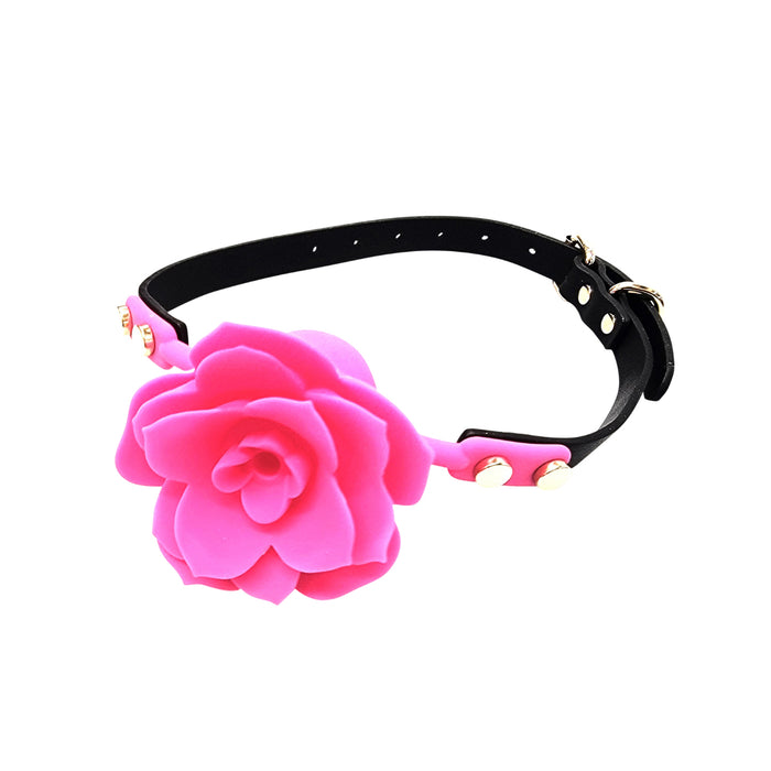 Ple'sur Flower Ball Gag Breathable Silicone Pink