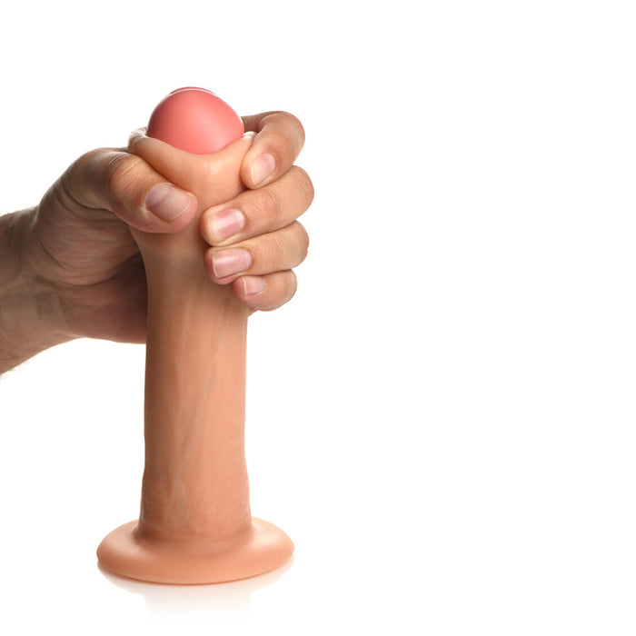 Jock Real Skin Silicone Dildo 8 in. Light