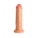 Jock Real Skin Vibrating Silicone Dildo 8 in. Light