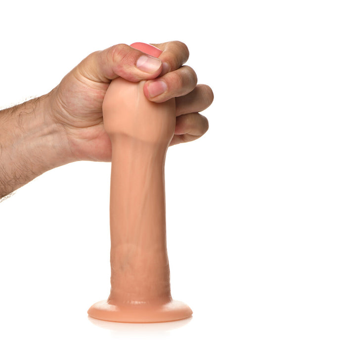 Jock Real Skin Vibrating Silicone Dildo 8 in. Light