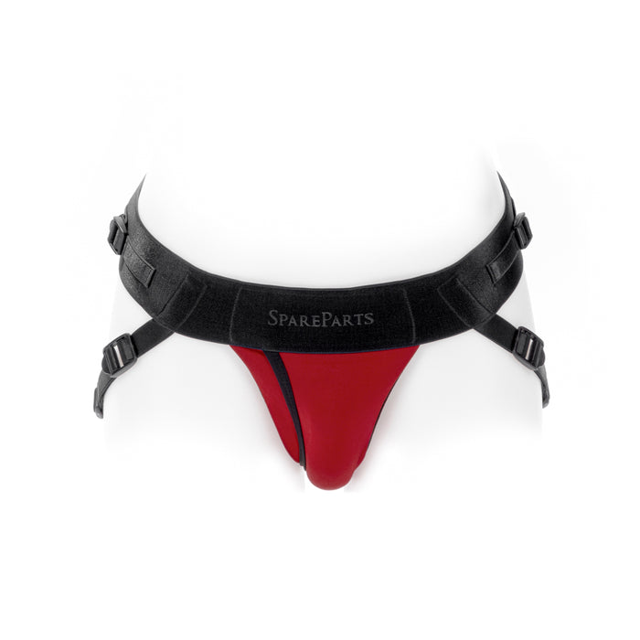SpareParts Joque Cover Underwear Harness Red (Double Strap) Size B Nylon