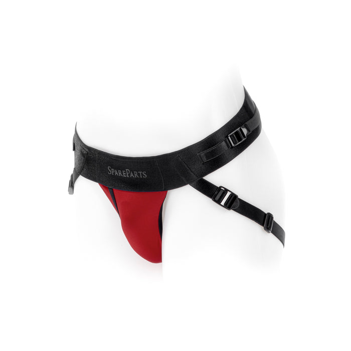 SpareParts Joque Cover Underwear Harness Red (Double Strap) Size B Nylon