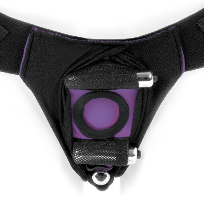 SpareParts Joque Cover Underwear Harness Purple (Double Strap) Size B Nylon