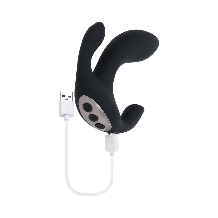Playboy Triple Threat Rechargeable Come Hither Vibe Silicone 2AM