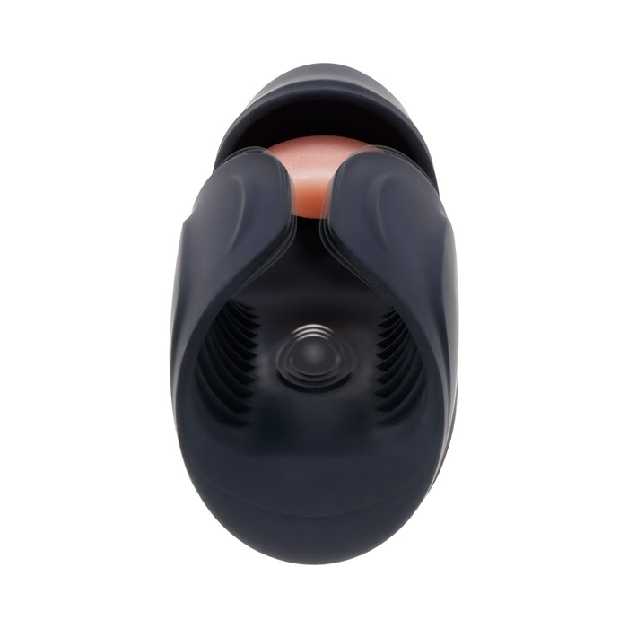 Zero Tolerance Lick The Tip Rechargeable Vibrating Thumping Stroker Silicone Black
