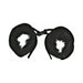 Mink Faux Fur Handcuffs Black