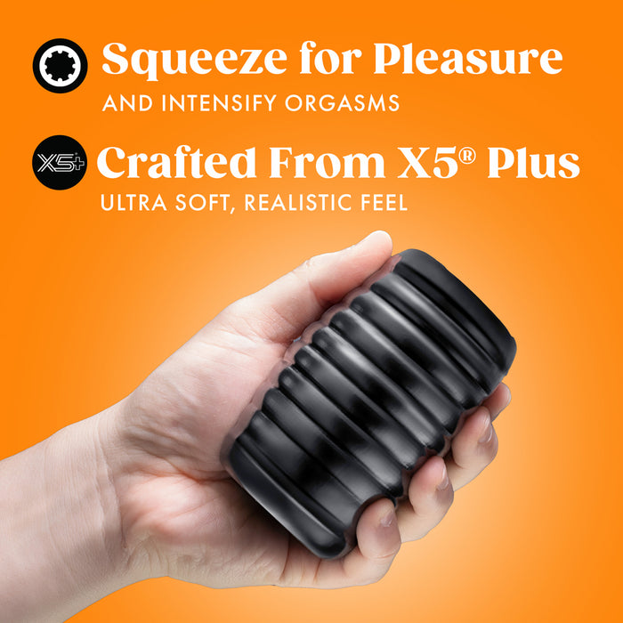 Rize Grasp Self-Lubricating Stroker Black