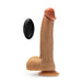 Dr. Skin Silicone Dr. Phillips 8.5 in. Thrusting, Gyrating & Vibrating Dildo with Remote Control Tan