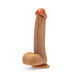 Dr. Skin Silicone Dr. Phillips 8.5 in. Thrusting, Gyrating & Vibrating Dildo with Remote Control Tan