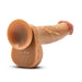 Dr. Skin Silicone Dr. Phillips 8.5 in. Thrusting, Gyrating & Vibrating Dildo with Remote Control Tan