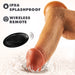 Dr. Skin Silicone Dr. Phillips 8.5 in. Thrusting, Gyrating & Vibrating Dildo with Remote Control Tan