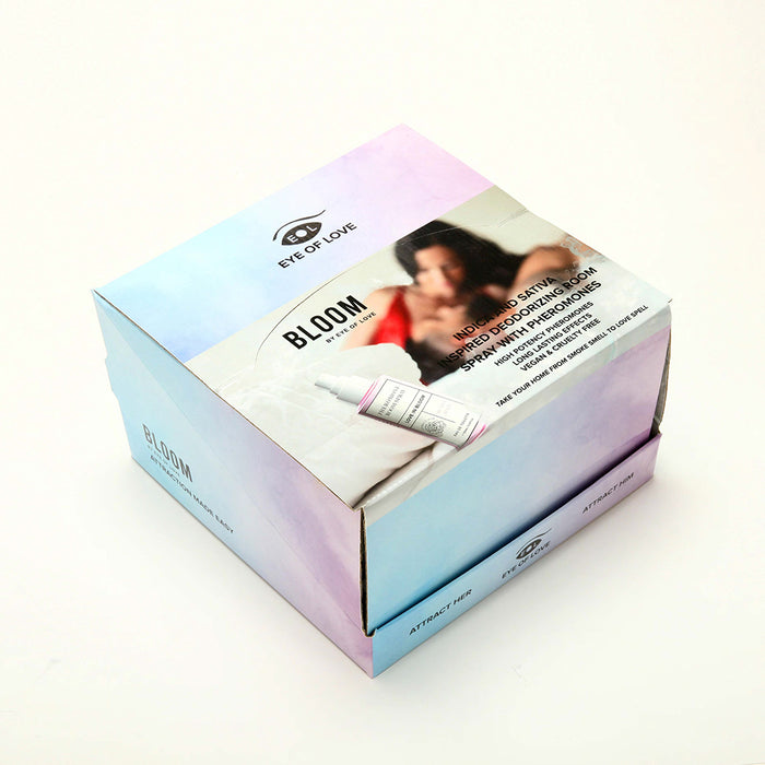 Eye of Love Bloom Pheromone Room Spray 4x4 Prepack - Cardboard
