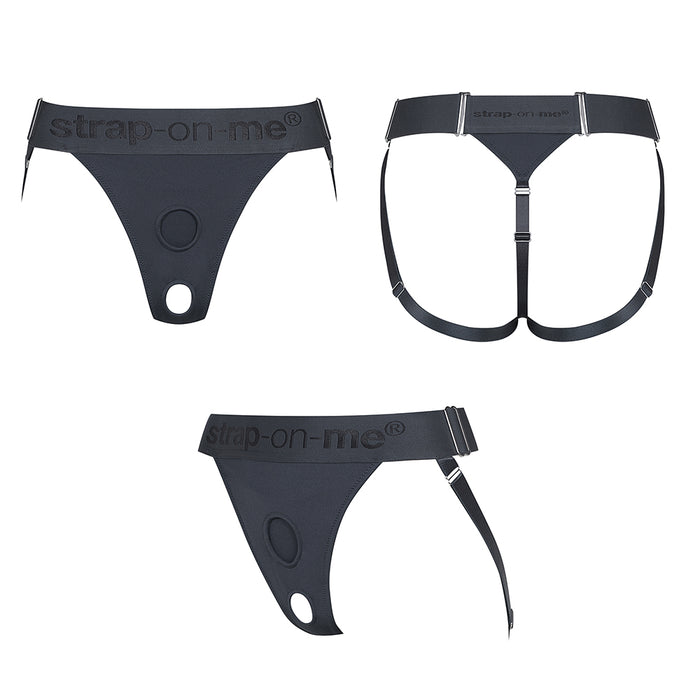 Strap-On-Me Harness Lingerie Unique One Size Grey