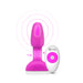 b-Vibe Rimming Petite Rotating and Vibrating Remote Control Plug Fuchsia