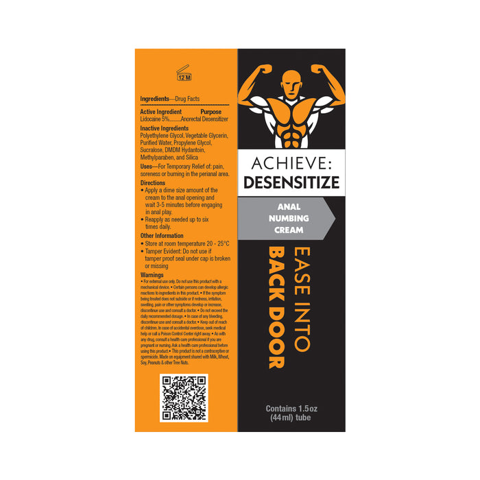 Achieve: Desensitize Anal Numbing Cream