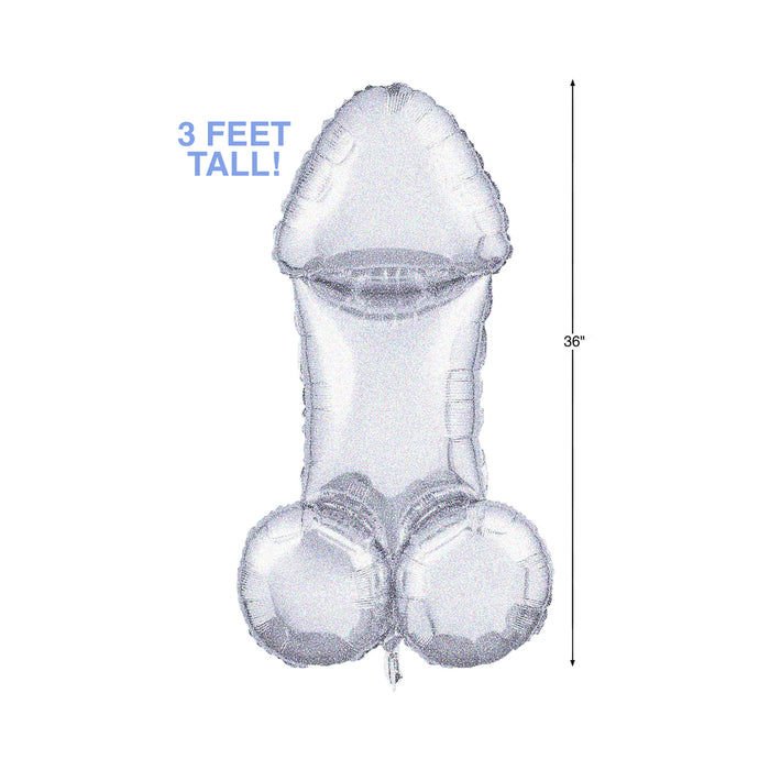 Glitterati Disco Party 3 ' Mylar Penis Balloon