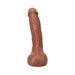 The Realistic Cock Squirting 9.5 in. ULTRASKYN Vac-U-Lock Dildo Caramel