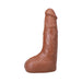 The Realistic Cock Squirting 9.5 in. ULTRASKYN Vac-U-Lock Dildo Caramel