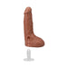 The Realistic Cock Squirting 9.5 in. ULTRASKYN Vac-U-Lock Dildo Caramel