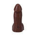 The Realistic Cock 5 in. ULTRASKYN Vac-U-Lock Dildo with Balls Chocolate