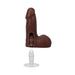 The Realistic Cock 5 in. ULTRASKYN Vac-U-Lock Dildo with Balls Chocolate
