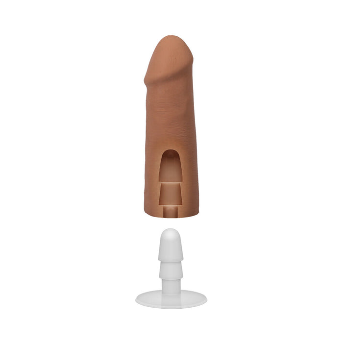 The Realistic Cock 5 in. ULTRASKYN Vac-U-Lock Dildo Caramel