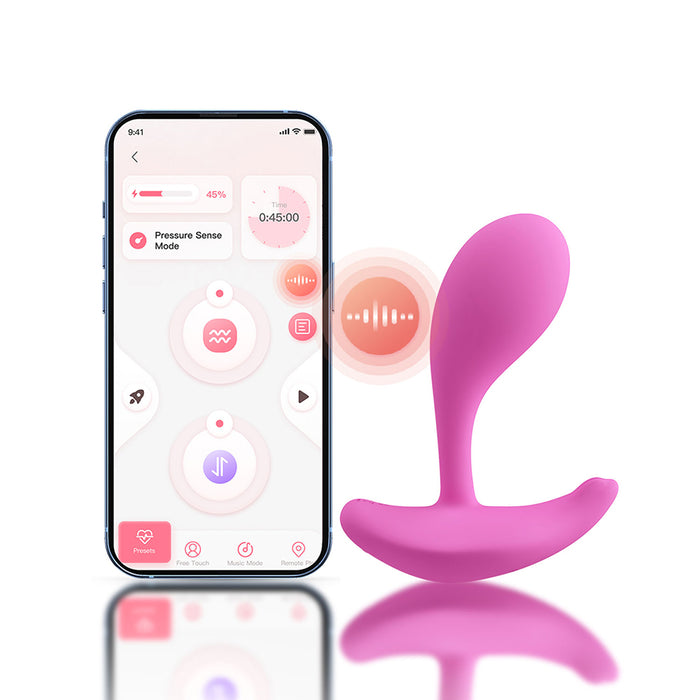 Honey Play Box Oly 2 Pressure Sensing App-Enabled Wearable Vibrator Pink
