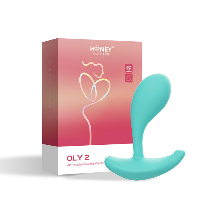 Honey Play Box Oly 2 Pressure Sensing App-Enabled Wearable Vibrator Blue