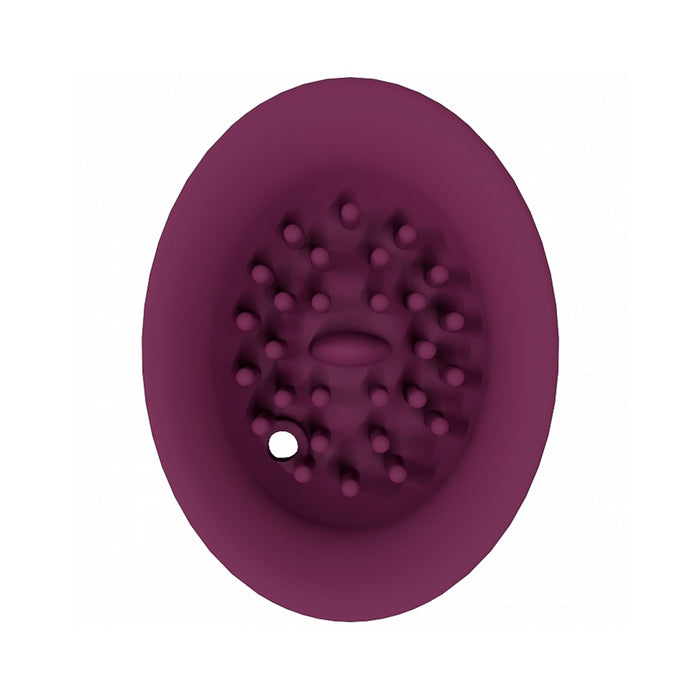 Twitch 3 Silicone Rechargeable Vibrator & Suction Burgundy