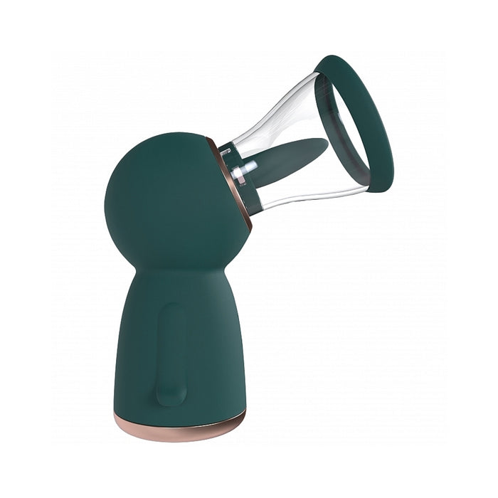 Pumped Exquisite Automatic Rechargeable Vulva & Breast Pump Forest Green