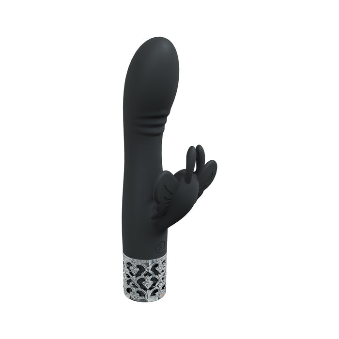 Royal Gems Monarch Silicone Rechargeable Vibrator Black